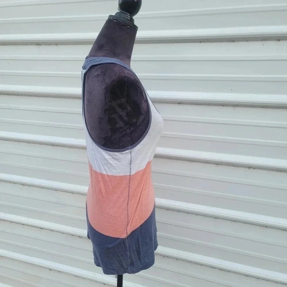 American Eagle Outfitters Racerback Tank Top Navy Pink White Athletic Fit sz S - Picture 4 of 8